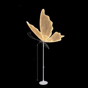 Decoración Moderna de Fondo para Bodas con Flores de Seda, Mariposa Gigante Eléctrica Luminosa para Escaparate de Centro Comercial - Product Image 3