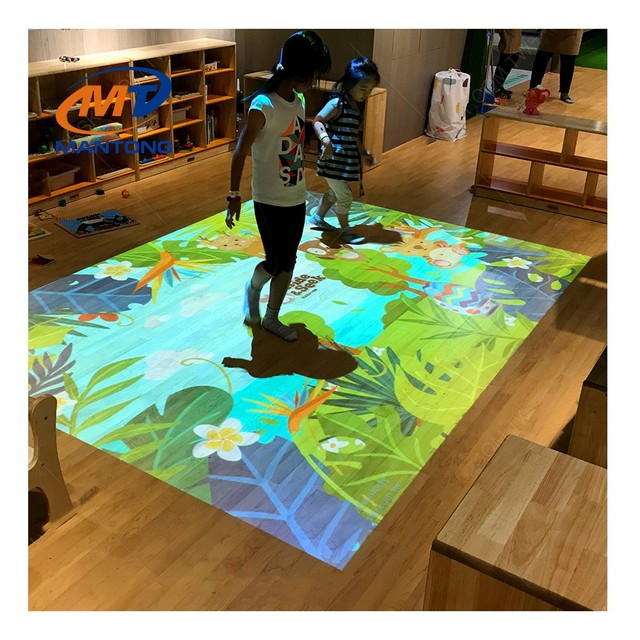3d Interactive Floor Projector Game Laser Immersive Projection Screen System Indoor Kids Interactive Projection Games