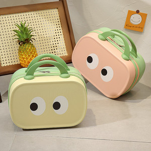 Nuovo Modello 2025 Valigia Portatile in Plastica da 14 Pollici, Beauty <span class=keywords><strong>Case</strong></span> da Viaggio, Piccolo Bagaglio, Borsa per il Trucco, Scatola Portaoggetti con Design Occhi Cartoon - Product Image 2