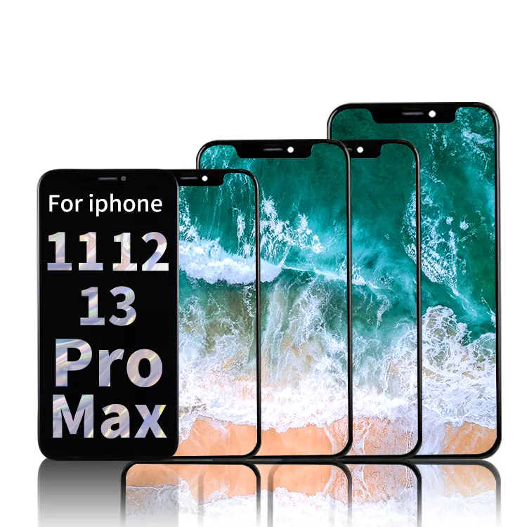 Fabrika aksesuarları toptan cep telefon Lcd ekranı Iphone 11 12 13 Pro Max Lcd ekran orijinal