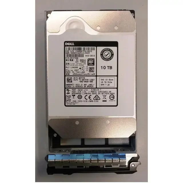 SAS Hdd 10tb sabit disk orijinal 10TB 7.2k 3.5 "3.5 inç, 3.5" alüminyum HDD/SSD