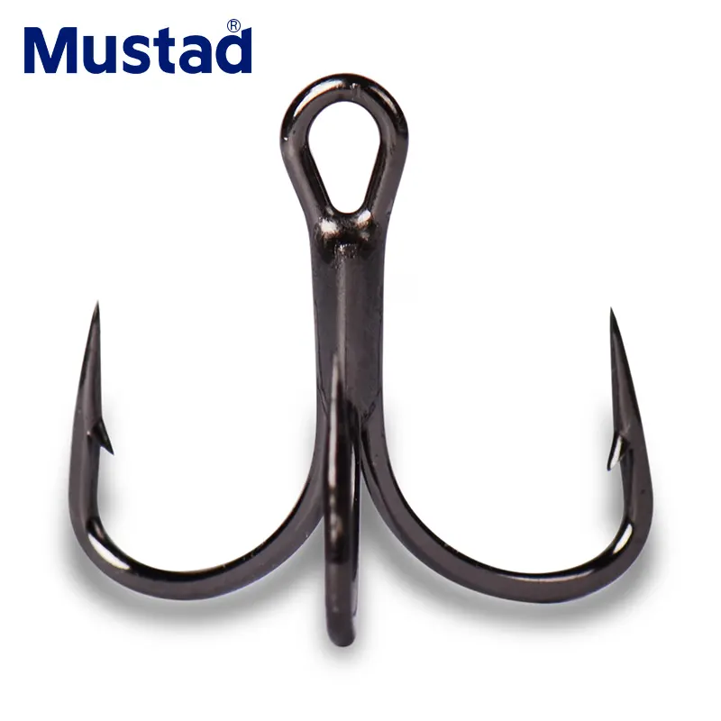 Mustad TG76NP KVD1Xストロングシーフィッシングトレブルフィッシュフックフィッシングカーボンスチールトレブルフック