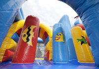 Château gonflable commercial avec toboggan, château gonflable princesse pour enfants