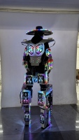Costume de Stilts LED Mecha très populaire |   Costume de robot LED pour adultes, pour les spectacles en boîte de nuit et les fêtes