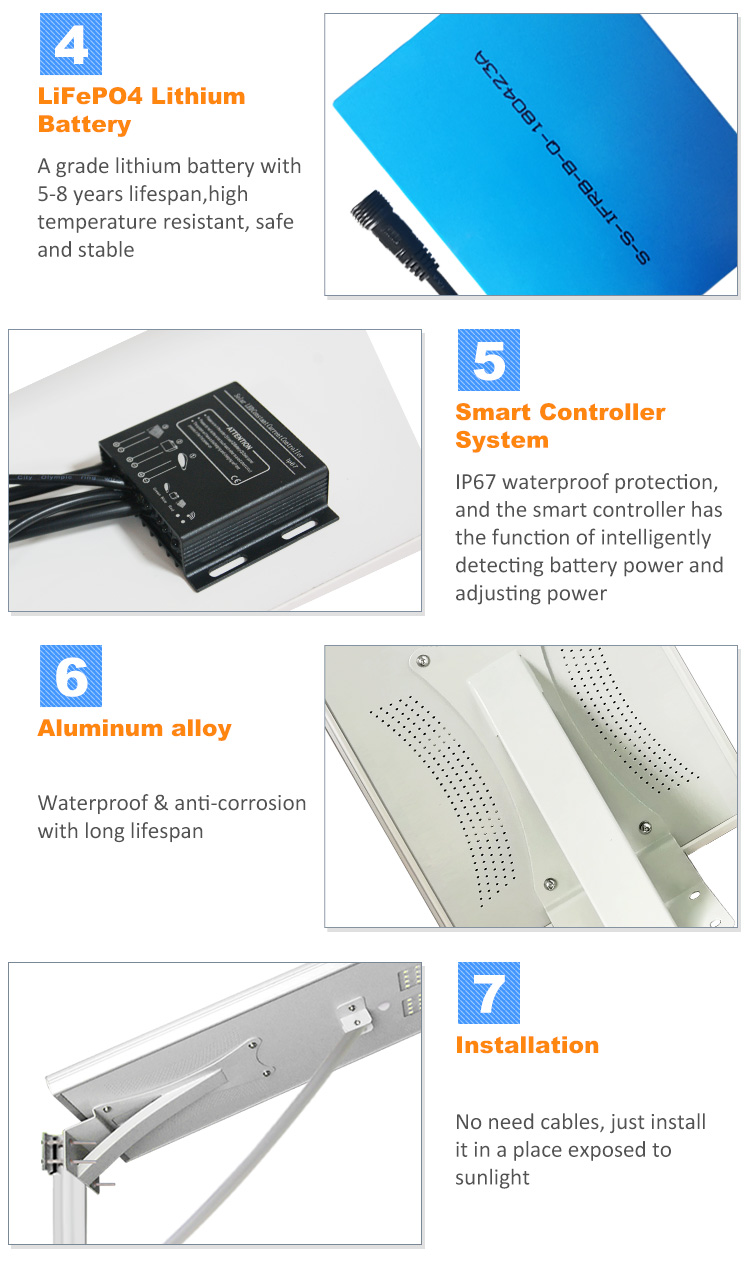 street solar outdoor light waterproof street solar powered light top seller all in one 80w solar led street light