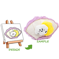 Porte-clés personnalisé en peluche super douce avec rembourrage en polyester et coton PP, jouet en peluche en boîte surprise