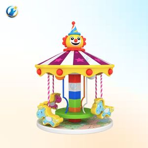 Carrusel de Delfines Esculpidos en Colores Vibrantes Personalizados, Agarraderas Resistentes, Equipo de Juegos para Niños, Superficie Lisa Antideslizante - Product Image 4