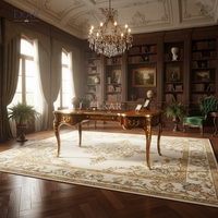Bureau de direction de luxe EKAR Marquis |   Table d'écriture de style anglais sculptée à la main |   Mobilier de bureau haut de gamme