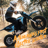 EU Warehouse Child Electric Motorcycle Mechanical Disc Brake Dual Suspension System 12-inch Tire Powerful Electric Motorcycle