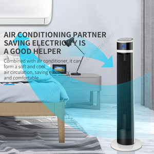 Ventilador de Torre Giratorio de 120° con Control Remoto Inteligente, Potente Ventilador de Piso para Dormitorio u Oficina con Enfriador de Aire - Product Image 3