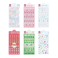 Matériaux de décoration pour coque de téléphone en résine époxy, trèfle à quatre feuilles et fraise, autocollants 3D mignons pour carnet, autocollants bulles