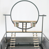 Cage d'élevage d'oiseaux confortable avec attrape-graines, volière en fer écologique, maison pour animaux à motif animal, plateau en plastique 80x58x170cm