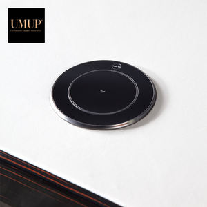 Moderner Computer tisch des italienischen Luxus designs mit schwarzem Hochglanz schreibtisch mit zwei Schubladen - Product Image 3