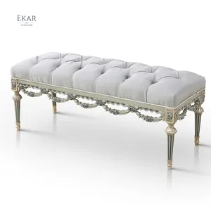 Итальянская мебель, античная мебель для спальни, оттоманка, скамейка, стулья для кровати