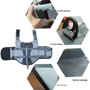 Gilet de sauvetage pour chien à haute flottabilité avec logo personnalisé et marque privée, 10 pièces MOQ, maillot de bain de sécurité à aileron de requin pour animaux de toutes tailles - Product Image 3