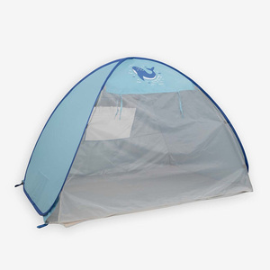 Protection solaire bleue mignonne pour bébé UPF 50 + apparaît en quelques secondes pare-soleil Mini tente de plage avec <span class=keywords><strong>porte</strong></span> moustiquaire pour jardin de vacances - Product Image 2