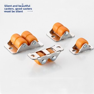 Roda Medis Mikro 13mm Dua Baris Arah Ganda, Roda Laci, Roda Linear <span class=keywords><strong>Mini</strong></span>, Roda Lemari Sepatu Dua Lubang, Karet Lunak Rendah Kebisingan - Product Image 3