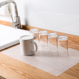 Cuttable Kitchen Moisture Proof Mat Rectangle Transparent White Waterproof Oil Proof Cabinet Drawer Wardrobe Liner Shelf Grip - Product Image 4