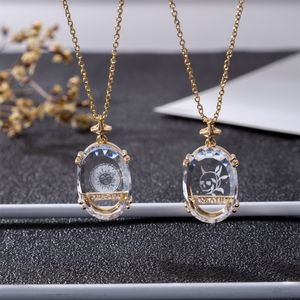 <span class=keywords><strong>Collana</strong></span> <span class=keywords><strong>con</strong></span> Pendente in Cristallo Trasparente a Forma di Carta dei Tarocchi, <span class=keywords><strong>Sole</strong></span> <span class=keywords><strong>Luna</strong></span> Amanti Mondo Morte, Placcata in Oro 18k, Regalo di Moda - Product Image 4