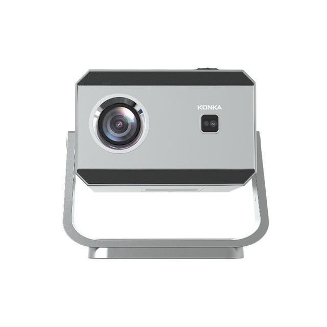 Veacine C3 4K LED Portable Mini Smart Projector with Auto Focus WiFi 6 Android OS Built-in Speakers 220 Lumens for Home Theater