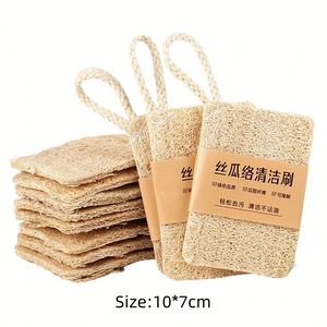 ฟองน้ำล้างจานใยบวบธรรมชาติแบบไม่ทำลายพื้นผิว ย่อยสลายได้ 100% ใช้ทำความสะอาดและขัดถูได้อย่างมีประสิทธิภาพ - Product Image 2