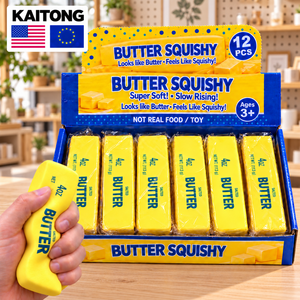 Jouets sensoriels KAITONG personnalisables pour bébés, jouets anti-stress à remontée lente, bâtonnets de beurre mantequilla, jouets squishy. - Product Image 1