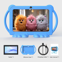 Tableta Educativa FHD de 7.0 Pulgadas de Alta Gama para Niños, Tableta Android Resistente con Carga Rápida
