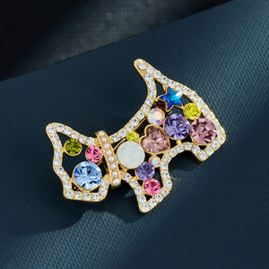 Cartoon Puppy Brooch Zinc Alloy Bezel Setting Women's Fashion Accessory Any Occasion - Product Image 1