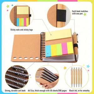 Design Customized Logo Kraft <b>Paper</b> Promotional Notebook Sticky Note <b>Pad</b> with Colorful Index Tabs for Business or Gifts - Product Image 4