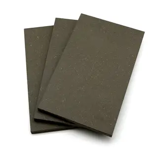 High Grade E0 E1 8mm 9mm 18mm Raw Plain Black MDF Board for Furniture Decoration from Linyi Factory