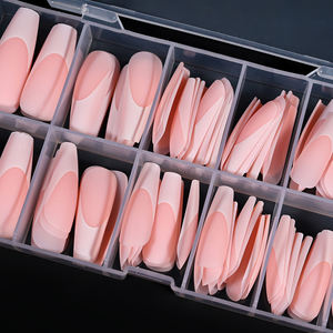 120 Uds. Prensa de Ballet Rosa francés en las <span class=keywords><strong>uñas</strong></span> blanco rosa negro diseño de punta de <span class=keywords><strong>uñas</strong></span> Ballet largo con decoración de <span class=keywords><strong>uñas</strong></span> postizas falsas - Product Image 3