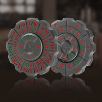 Dadu Spinner Logam, Dadu Fidget dari Paduan Seng, Dadu Permainan Portabel untuk Menghilangkan Stres, Aksesori Permainan Papan RPG DND Unik
