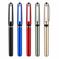 Stylos gel en plastique de 0,5 mm avec logo personnalisé, encre noire à écriture fluide, plusieurs couleurs, boîte cadeau pour cadeaux promotionnels de bureau