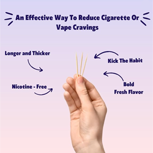 Palillos de Dientes con Sabor a Melocotón Totalmente Biodegradables, una Alternativa sin Sentimientos de Remordimiento a los Palillos de Dientes de Plástico o los Cigarrillos Electrónicos <span class=keywords><strong>Desechables</strong></span>. - Product Image 5