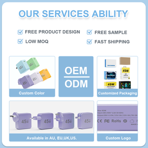 Adaptateur <span class=keywords><strong>de</strong></span> chargeur mural rapide GaN PD QC 3.0 Type-C pour Xiaomi Samsung iPhone Huawei Ordinateur portable Tablette Téléphone portable CE/FCC/ROHS - Product Image 3