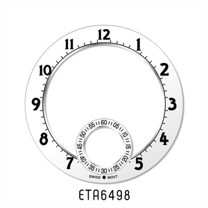 Nouveau style cadran personnalisé mat et brillant squelette 38mm pour le <span class=keywords><strong>mouvement</strong></span> automatique <span class=keywords><strong>ETA</strong></span> <span class=keywords><strong>6497</strong></span> <span class=keywords><strong>ETA</strong></span> 6498 blanc ou noir petite seconde à 6H - Product Image 3