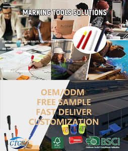 Ensemble de crayons de charpentier avec logo personnalisé WP, <span class=keywords><strong>crayon</strong></span> spécial pour le marquage du bois, <span class=keywords><strong>crayon</strong></span> à cœur épais pour le travail du bois - Product Image 6