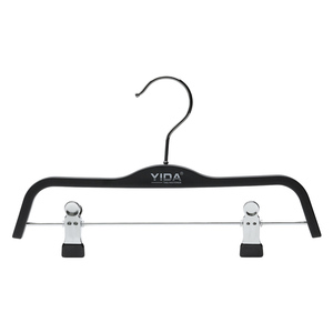 High Quality Space Saving <strong>Plastic</strong> Coat Hanger Men Women Suits Hanger Rod Pants Black Hanger Wide Shoulder - Product Image 5