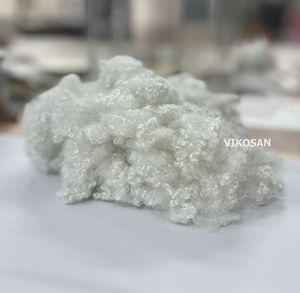 Vikosan 7D HCS 64mm Fibre de polyester recyclée siliconée creuse conjuguée anti-boulochage anti-statique pour rembourrage - Product Image 1