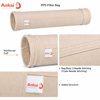 Sac filtrant à poussière PPS pour la filtration des gaz de combustion des chaudières des centrales électriques à charbon
