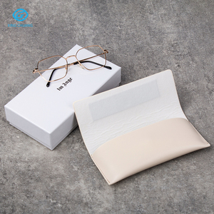 Estuche de Gafas de Sol de Papel con Logotipo Personalizado, Estuche de Cuero para Gafas con Paño de Limpieza, Más Vendido - Product Image 6