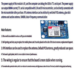 โมดูล GSM GPRS 4 ความถี่ พร้อมพอร์ต Serial 5V รุ่น SIM800L - Product Image 6