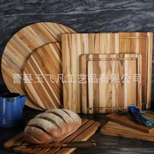 Yu Feifan Square Teak Cutting Board Solid <b>Wood</b> Multifunction Fruit Vegetable Chopping <b>Block</b> Kitchen Use - Product Image 3