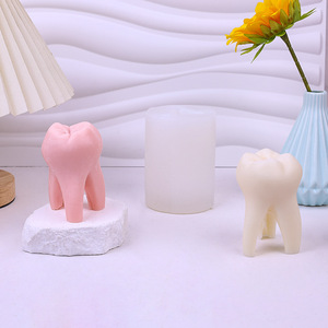 Large <strong>Tooth</strong> Candle Mold Creative <strong>Teeth</strong> Scented Plaster Silicone <strong>Mould</strong> Factory Direct Sales - Product Image 2
