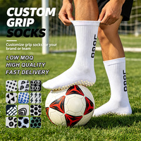 Chaussettes de sport Grip pour hommes, antibactériennes, chaussettes de football personnalisées, chaussettes de football jacquard antidérapantes, design de tricot XY, chaussettes personnalisées