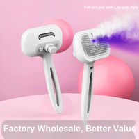 Brosse de toilettage électrique pour animaux de compagnie, auto-nettoyante à un bouton, brosse lissante rechargeable, peigne anti-poils pour chats et chiens