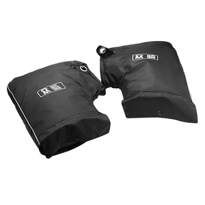 Gants de moto universels chauds pour l'<span class=keywords><strong>hiver</strong></span>, coupe-vent, imperméables, avec doublure polaire épaisse, protège-guidon - Product Image 3