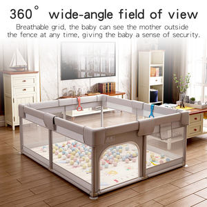 Portable Foldable &amp; <strong>Removable</strong> Baby Playpen Child Safety <strong>Fence</strong> with <strong>Gate</strong> Outdoor Play Yard for Babies and Toddlers