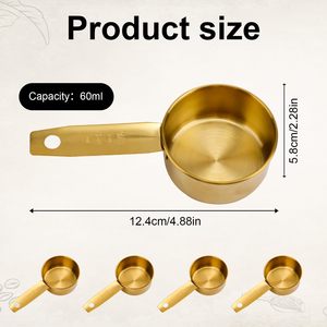 Juego de Cucharas Medidoras de Acero Inoxidable, Personalizadas, de 20 ml y 60 ml, para Sólidos y Líquidos, Ecológicas, Aptas para Lavavajillas - Product Image 3