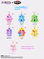 Pendentif en peluche polyester pour boîte mystère, authentique et officiel, à thème animal (monstre dentaire, cœur, ours), mignon, drôle et tendance